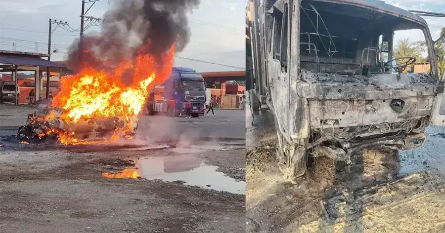 Chofer muere carbonizado tras chocar su vehículo contra un camión 1756909929960