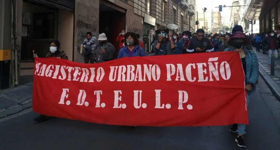 Magisterio Urbano convoca a un paro nacional de 24 horas y refuerza protestas en La Paz 2022102415262747350 1 1