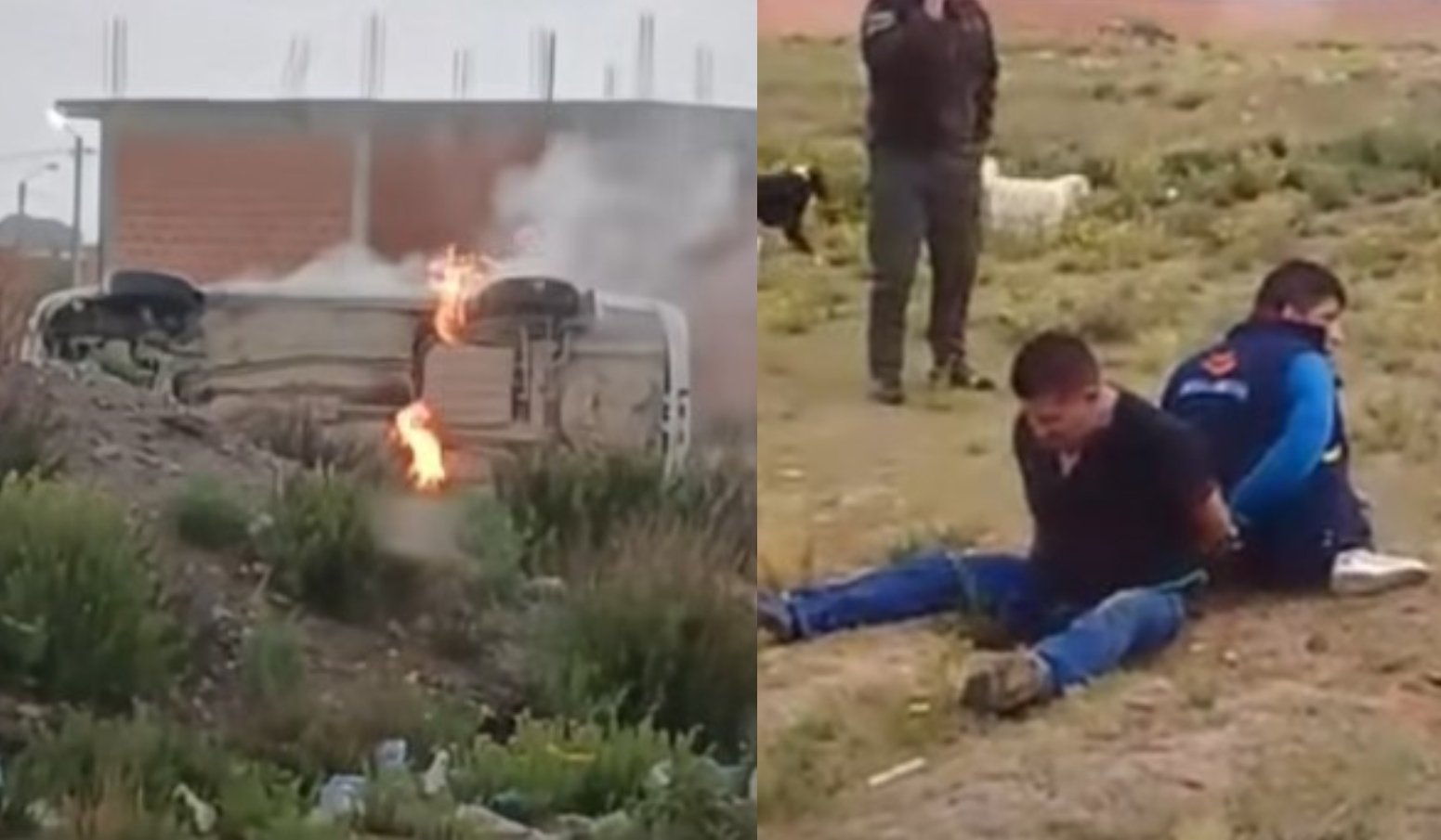 Capturan a dos presuntos antisociales y queman su vehículo en El Alto 480903435 1160406005453345 3678873639939982416 n 5