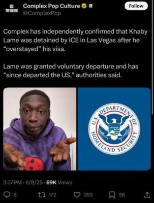 El tiktoker más popular del mundo Khaby Lame fue detenido por el servicio de inmigración en EEUU 2 505750395 1306449877512558 9105572851473919462 n