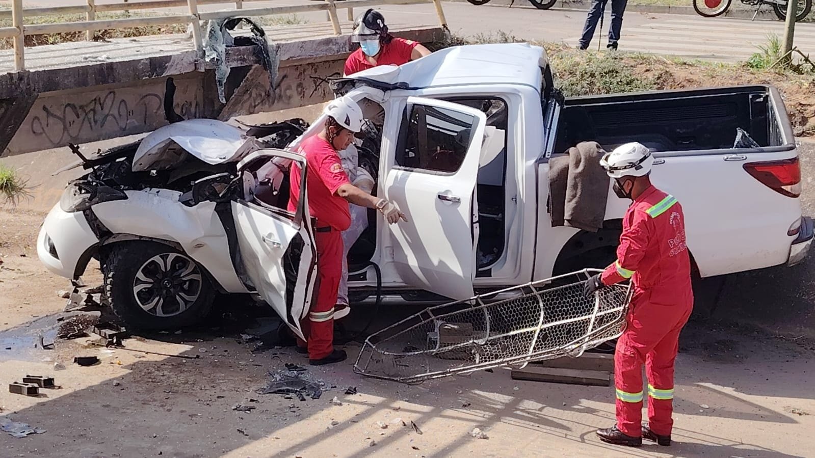 Santa Cruz: Mujer que falleció tras chocar contra un puente tenía 1,5 de grado alcohólico, reporta la Policía 553919929 122222012972320183 1051559636219615661 n