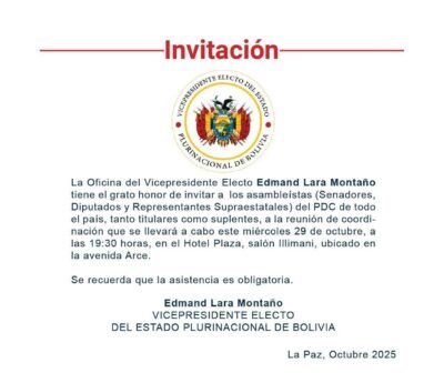 Lara se reunió con Choquehuanca y convocó a asambleístas del PDC para definir las presidencias del Senado y Diputados 3 571342921 1143070957951265 3259046099414892612 n