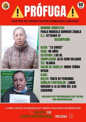 Capturan en El Alto a privada de libertad que fugó de la cárcel de Obrajes 2 571796279 122284985720023577 8969102683566385864 n