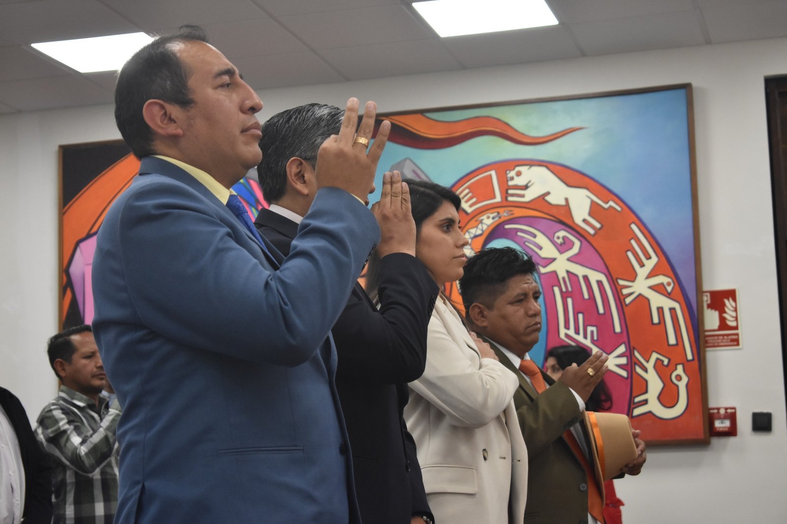 Ministro Lupo posesionó a Barrientos, Santamaría, Linares y Flores como nuevos viceministros 584951543 1232710282215307 698716689738201490 n