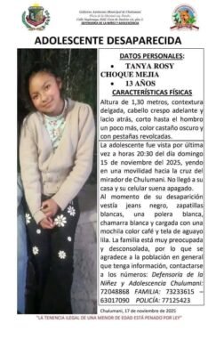 Hallan dentro de un yute el cuerpo sin vida de una adolescente reportada como desaparecida en Chulumani 2 586758920 1165102752363642 4665189869713665113 n