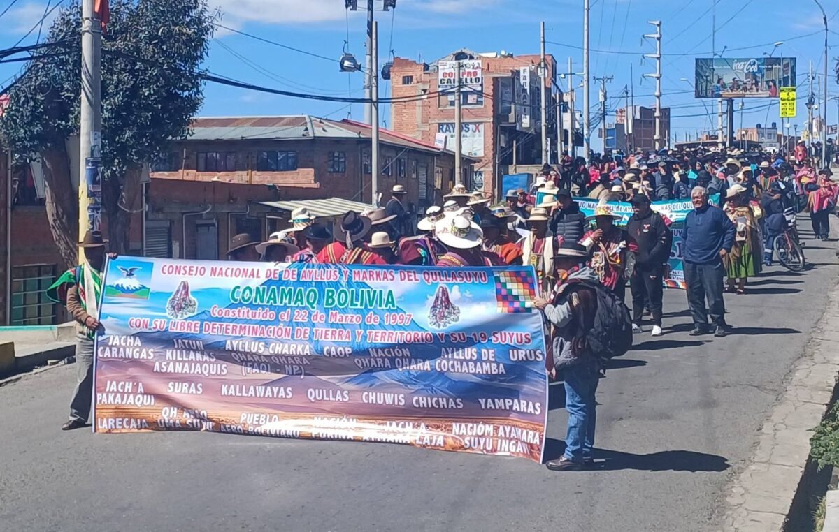 Conamaq advierte con intensificar movilizaciones si el Gobierno no ...