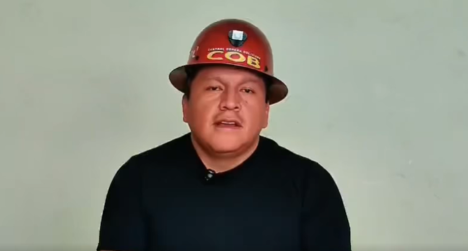 Líder de la COB reaparece, alienta a continuar protestas y culpa al Gobierno por consecuencias Captura de pantalla 2026 05 22 130108