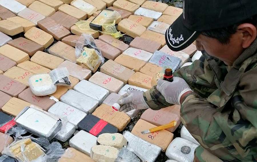 Secuestran 291 kilos de droga y destruyen nueve fábricas en Cochabamba y Santa Cruz DORGA FELCN 26J