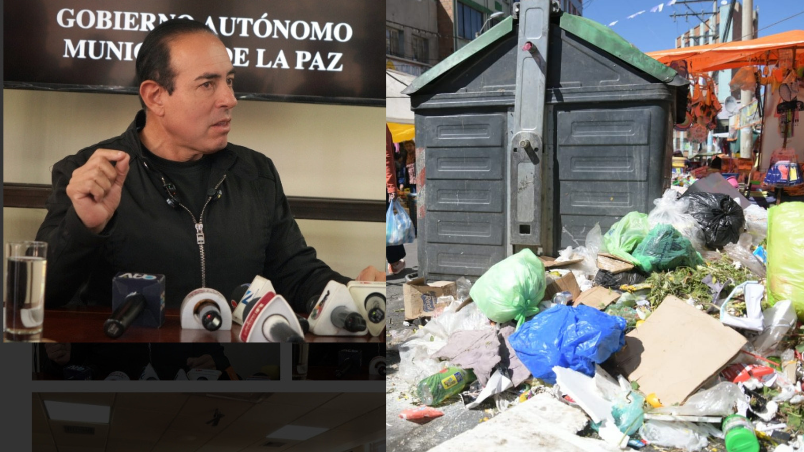 Alcaldía de La Paz despliega volquetas y 100 efectivos para recojo de basura ante conflicto con empresa operadora Diseno sin titulo 20260610 155443 0000