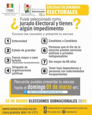 Excusas jurados electorales