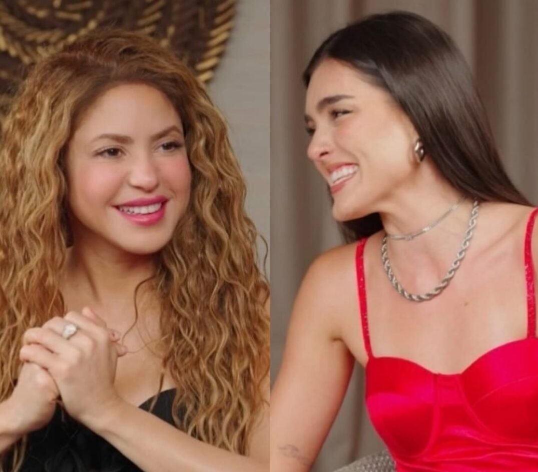 La boliviana Lu de la Tower sorprende realizando una entrevista a la colombiana Shakira Lude la Tower e1764165868246