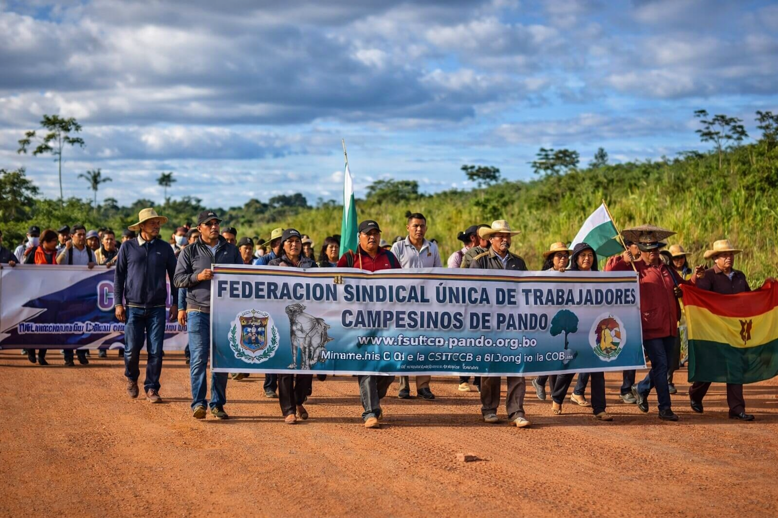 Paz convoca al diálogo a organizaciones del norte amazónico que marchan contra ley de conversión de tierras Marcha campesinos