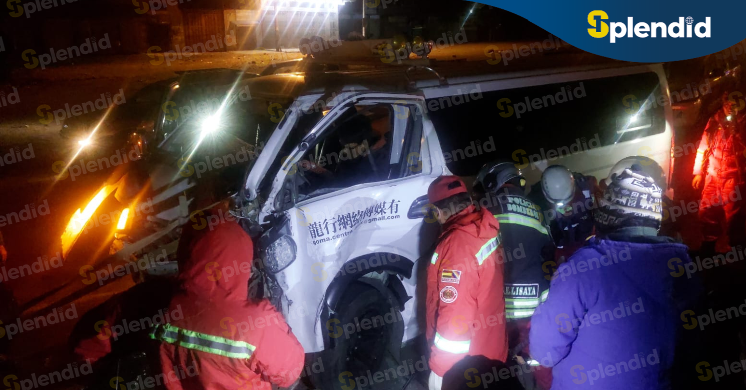 Conductor de minibús quedó atrapado tras chocar contra un camión que hacía fila por combustible PARA SELLAR