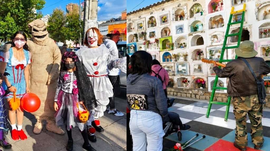 Alcaldía de La Paz anuncia cierre de vías por Halloween y Todos Santos Protestas en Francia AFP 1 1 5 6