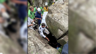 Screenshot 2024 10 23 at 10 00 28 El peligroso rescate de una joven que quedo atrapada entre rocas por horas cuando intentaba recuperar su celular Infobae