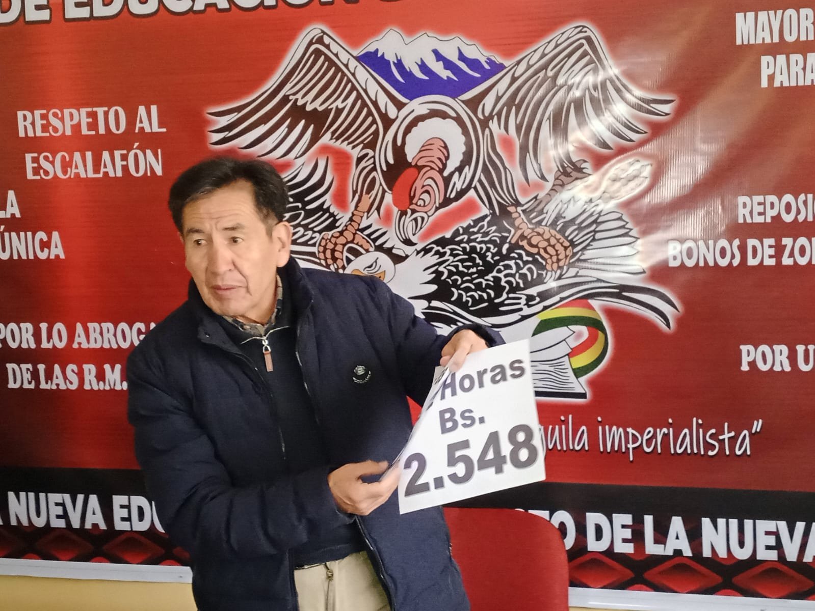 Maestros Urbanos de la Paz anuncian movilización exigen incremento salarial, no garantizan el inicio de las labores escolares WhatsApp Image 2026 01 19 at 1.14.27 PM