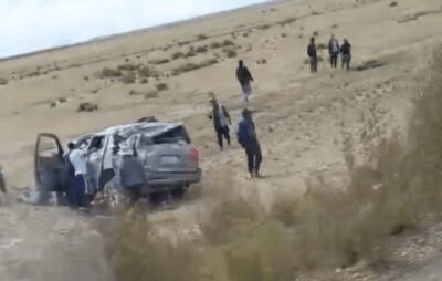 Un muerto y cuatro heridos tras el vuelco de una vagoneta en la ruta Oruro–Pisiga 2 accidente 5