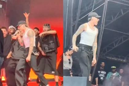 Video: El momento exacto en el que Peso Pluma sufre la fractura de su pie en pleno concierto imagen ganster 101 9191063 20240610151652