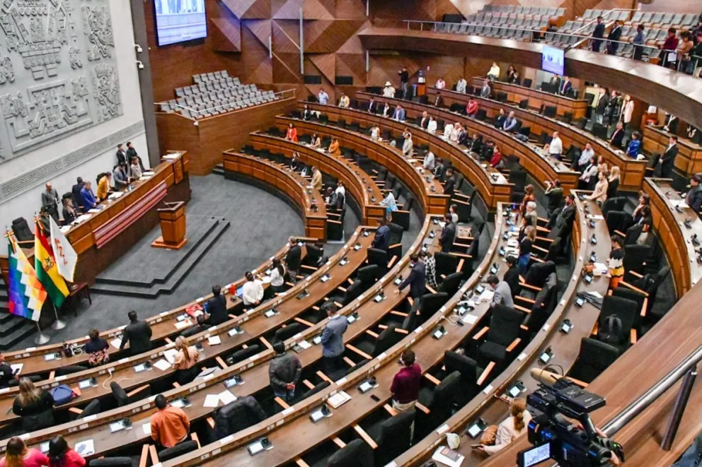 Lara y diputado Bráñez protagonizan cruce verbal en interpelación fallida en la ALP md 1 17