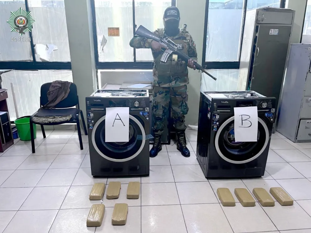 Felcn incauta droga ocultada en ropa, lavadoras y encomiendas md 46