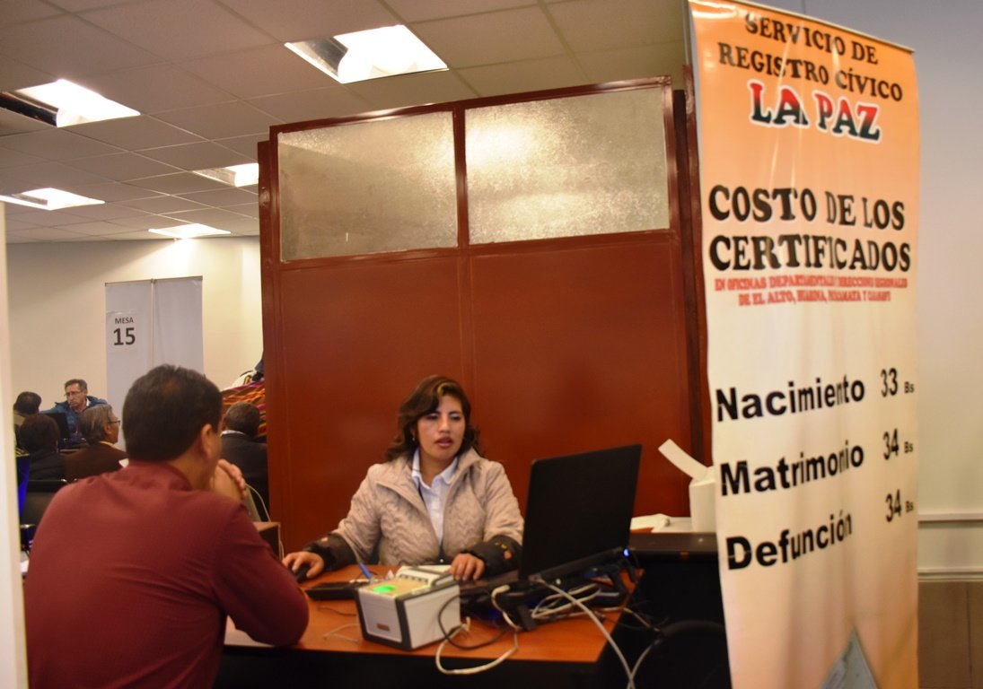 Sereci dejará de emitir duplicados y transfiere el trámite a oficialías de registro civil desde abril oficina sereci lp 121018 3