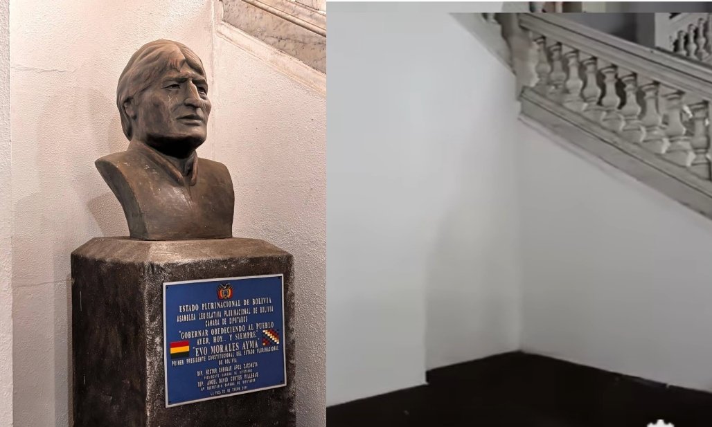 Retiran el busto de Evo del viejo edificio de la Asamblea Legislativa rodrigo paz es el presidente mejor valorado en sudamerica 1313060 13