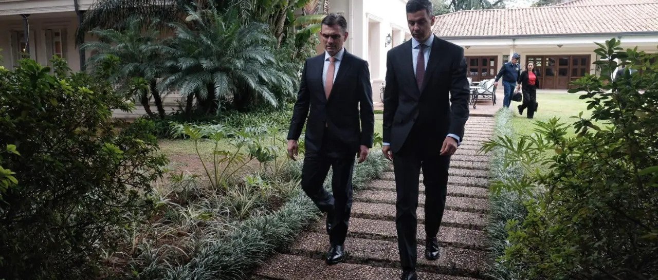 Presidentes de Bolivia y Paraguay acuerdan impulsar la Hidrovía y el corredor Bioceánico rodrigo paz santiago pena 101 15971310 20260629205955 1